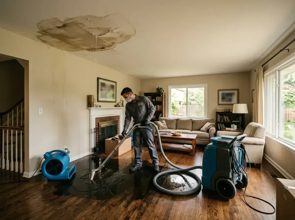 attic-pipe-burst-ceiling-drip-008 — frequently asked questions, Water Damage Restoration & Carpet Care in Fairdale, PA